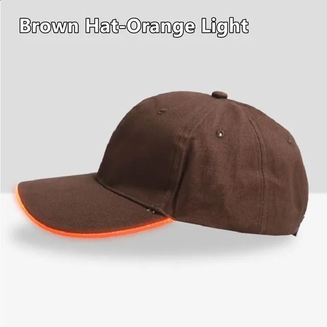 chapeau marron-orange