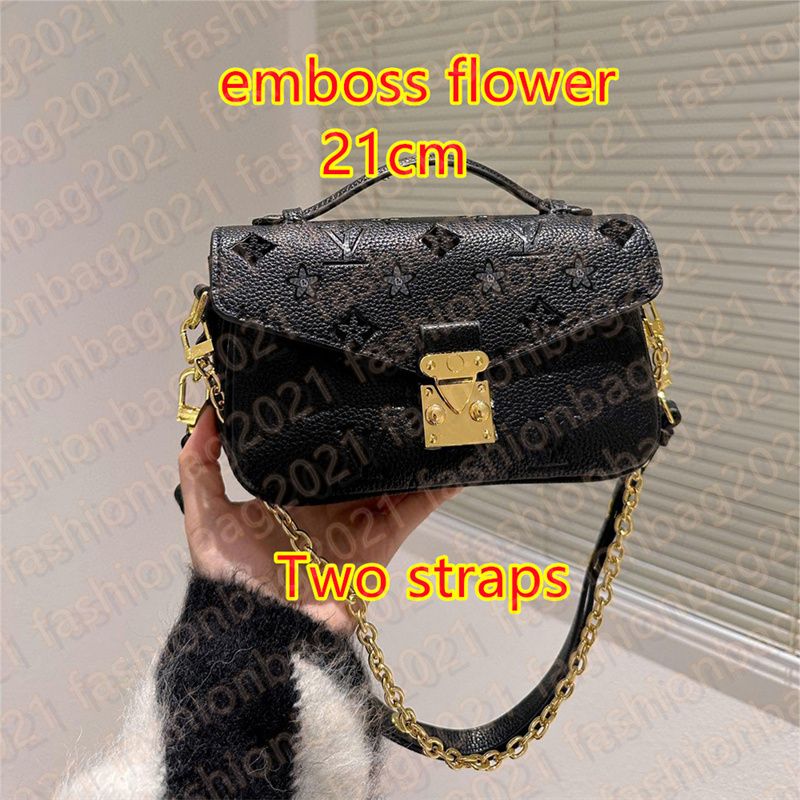 #9-21cm emboss flower two straps