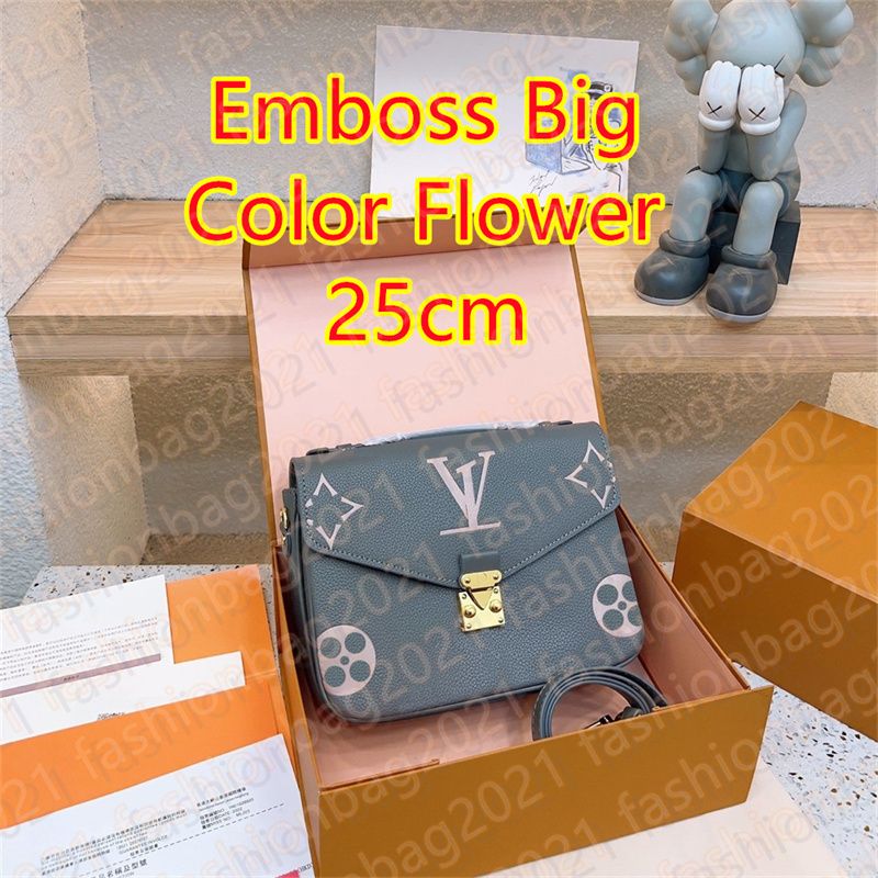 #23-25cm Emboss Big Color Flower