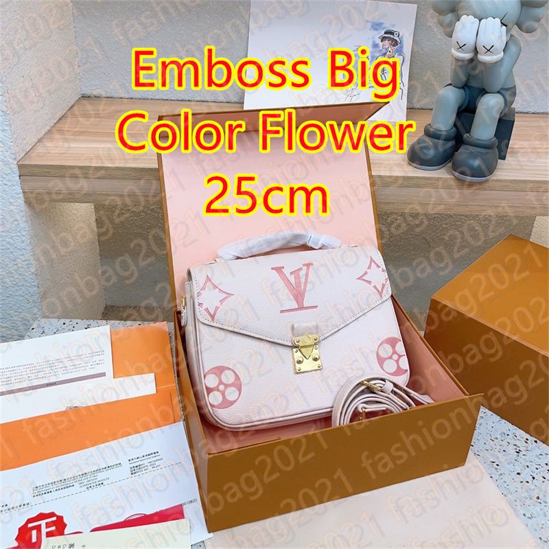 #26-25cm Emboss Big Color Flower