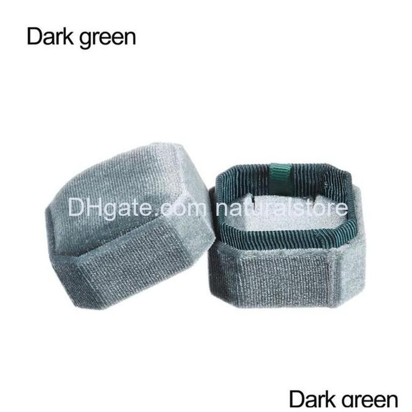 Caixa de pingente verde escuro