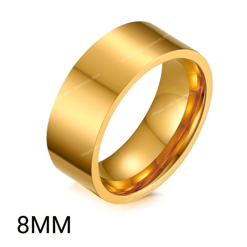 8mm Gold Ring