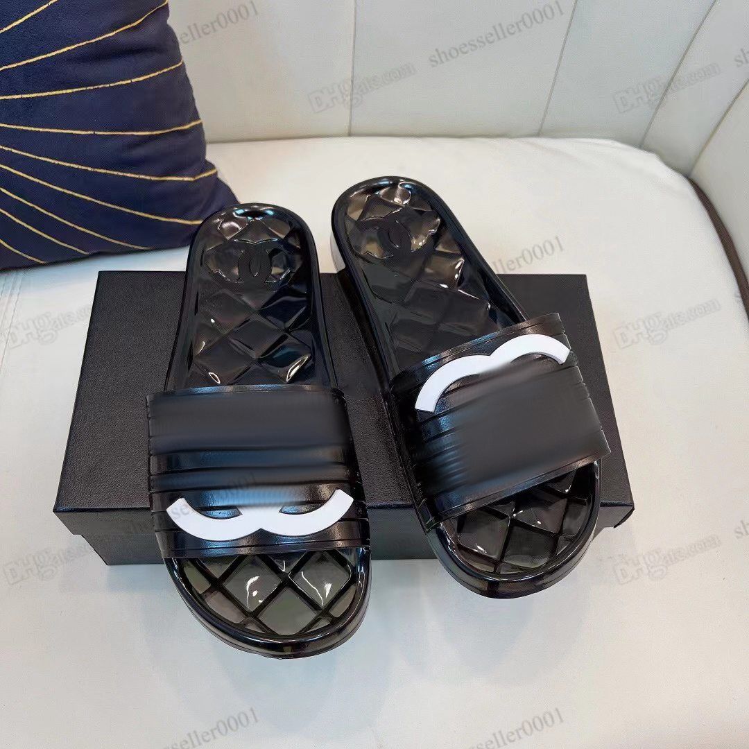 Designer Clear PVC Rubber Jelly Sandals For Men And Women Retro