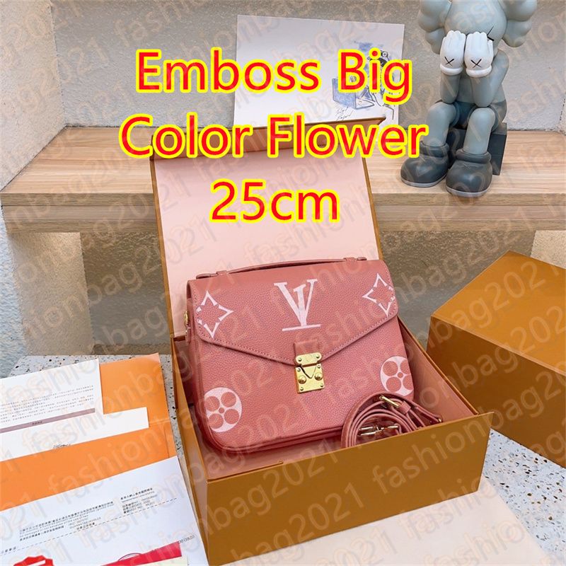 #28-25 cm Emboss Big Color Flower