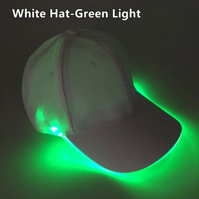 white hat-green