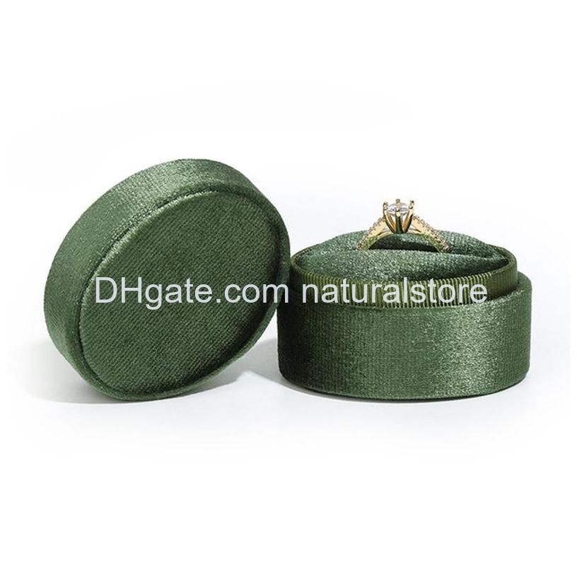 Single Ring Box Grass Green