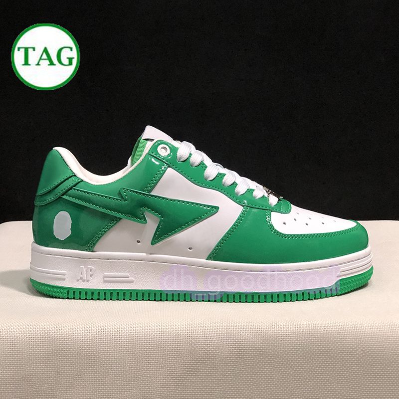 05 Patent Leather Green White