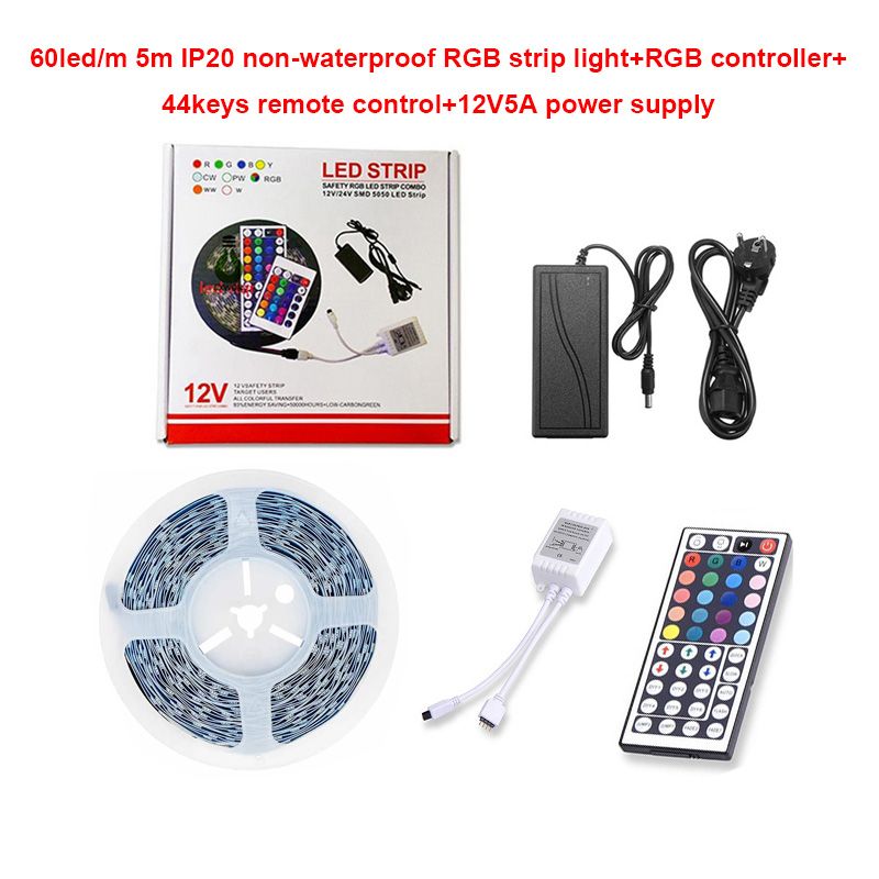 Controlador de RGB de 5m + impermeável