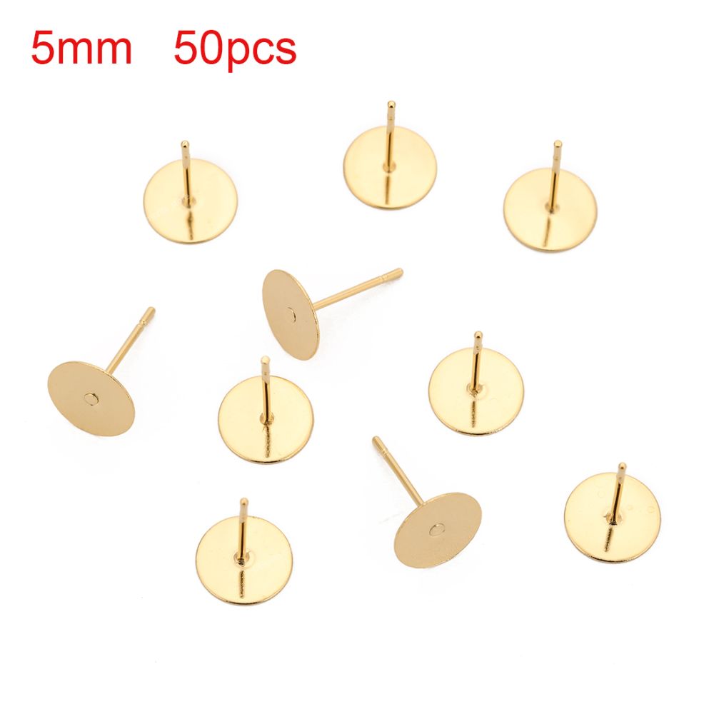 5mm gold 50pcs