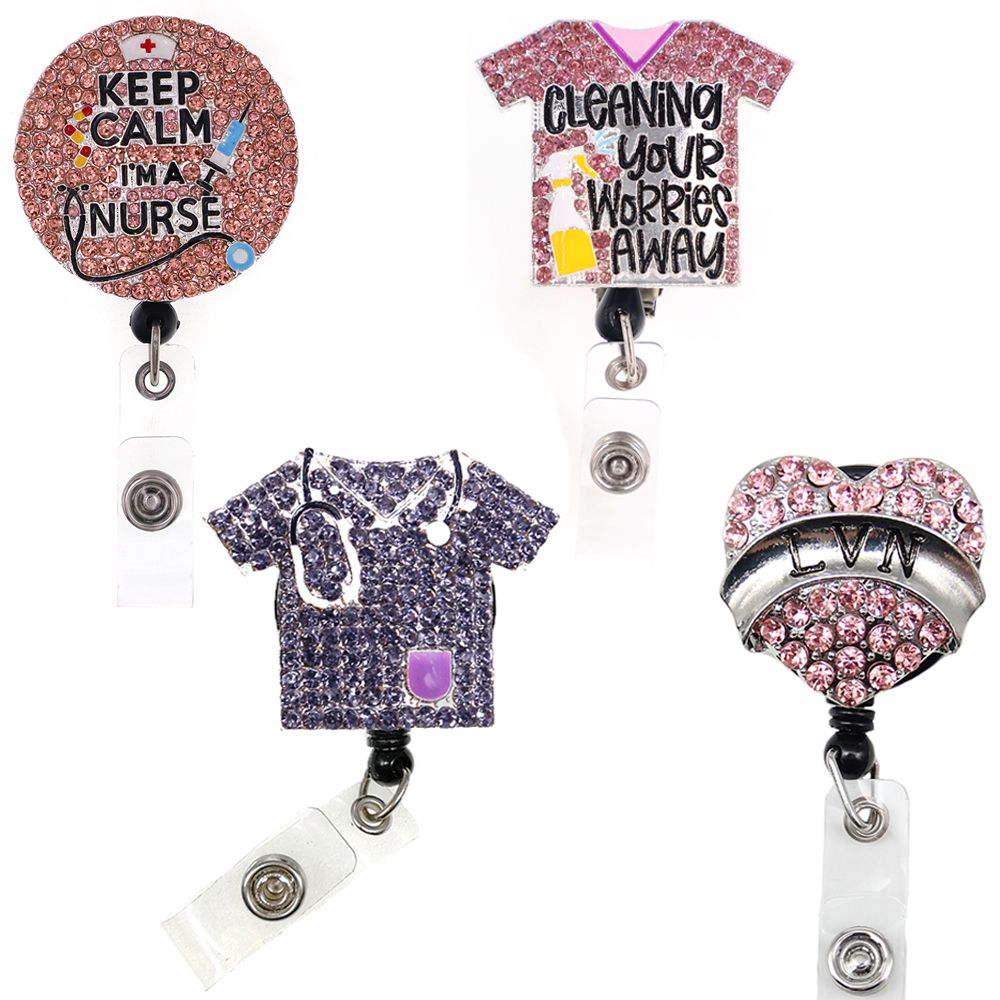 Fashion Key Rings Mix Style LVN Nurse Scrub Life Sparkles Badge Holder For  Nurse Doctor Office Worker From Fashion883, $58.86