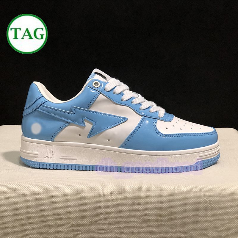 03 Patent Leather Blue White