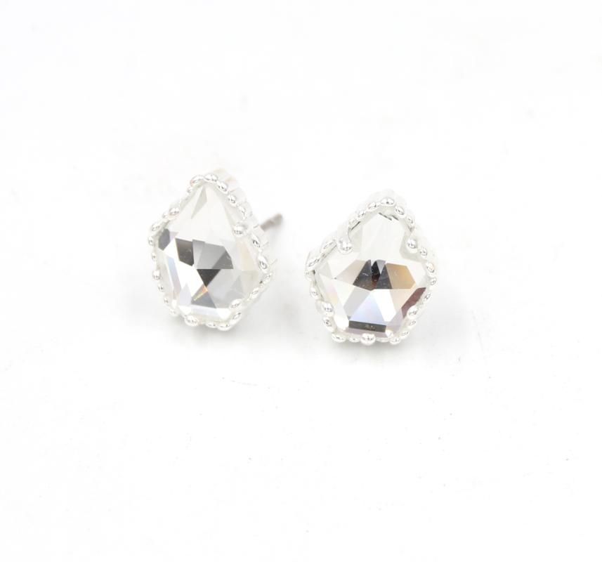 Silver Clearearring