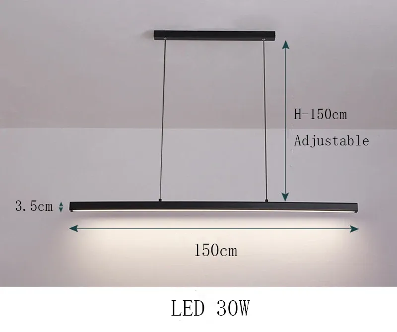 Koud wit Zwart 150cm