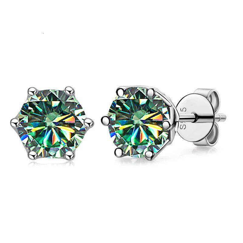 Bluish Green-1.0 Ct x 2