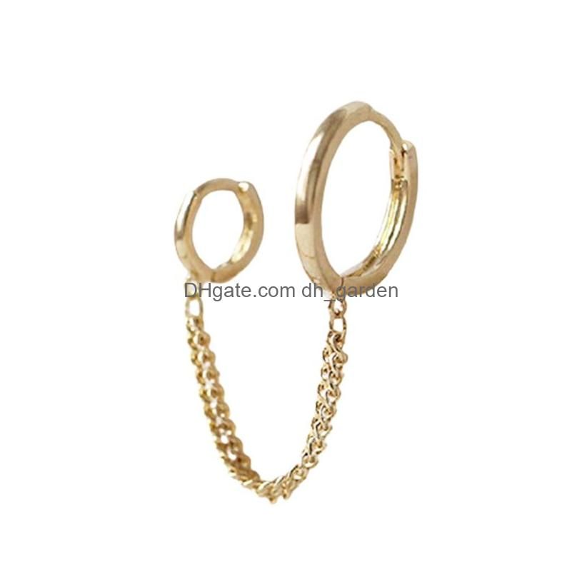 Boucle d'oreille de cercle d'or