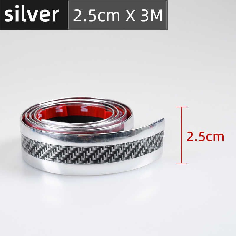 2,5 cm x 3 m Silber