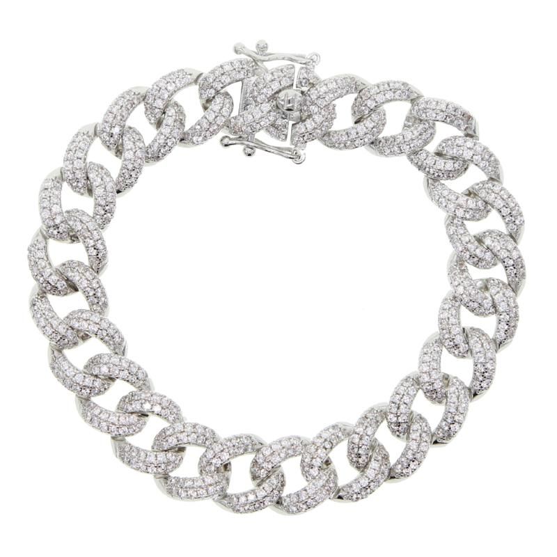 Silver White CZ 16.5cm