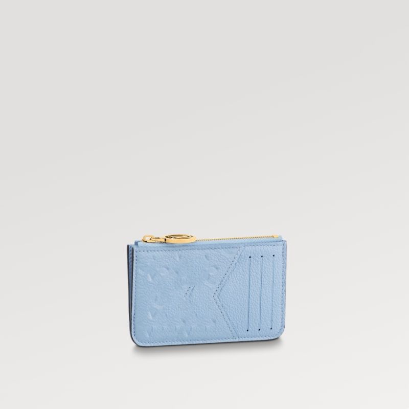 Coin Card Holder Taigarama in Bleu - Small Leather Goods M30270