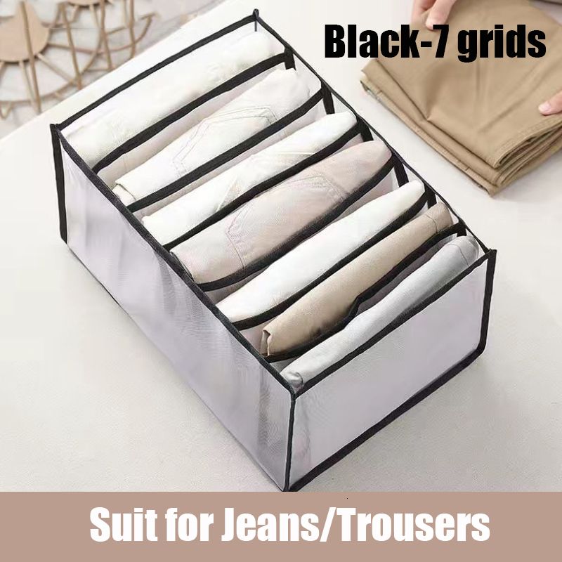 Svarta 7 grids jeans