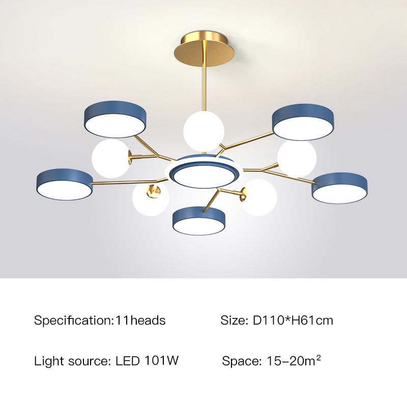 Blue-10 heads Brightness Dimmable