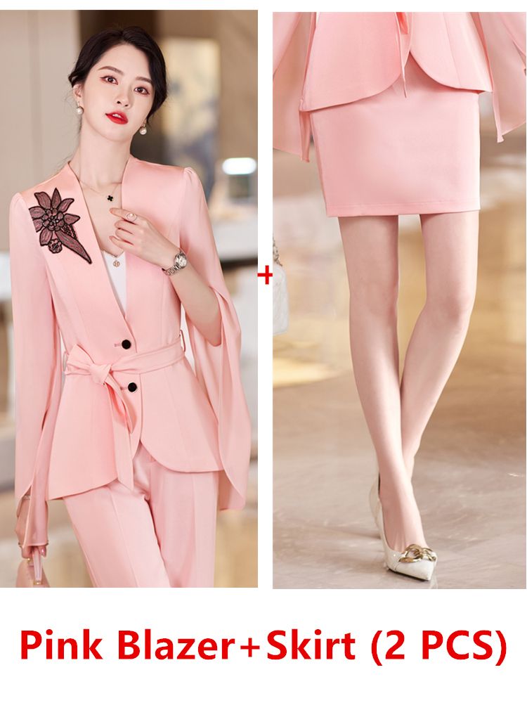 Pink Skirt Suit