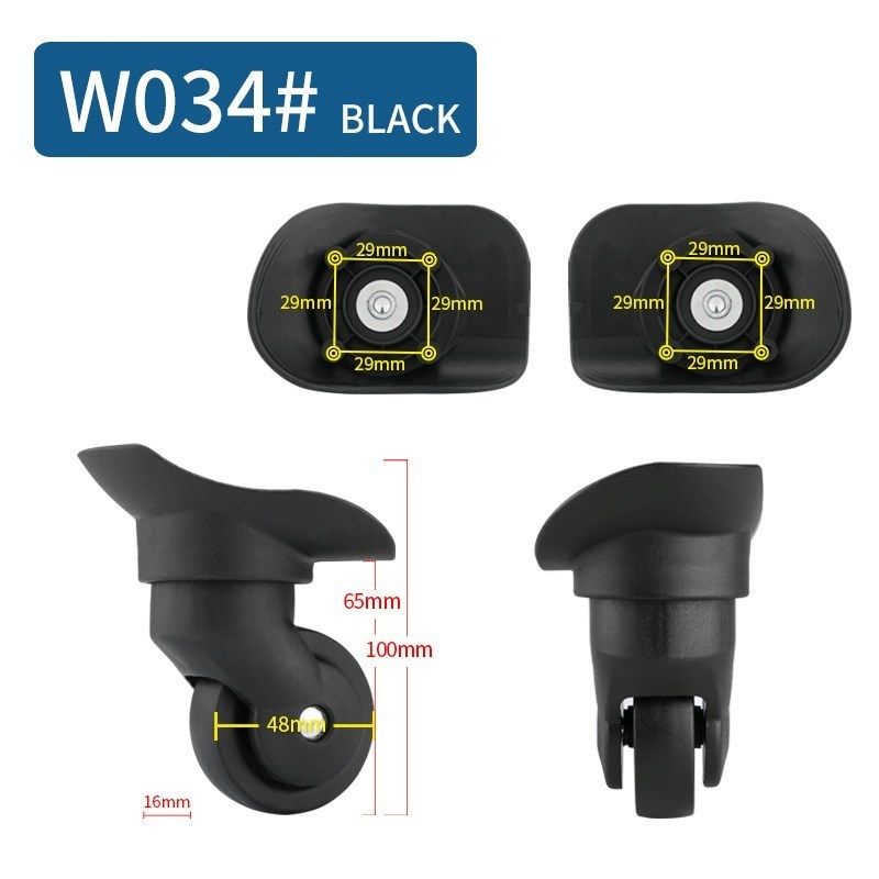 W034ブラック（2pcs）