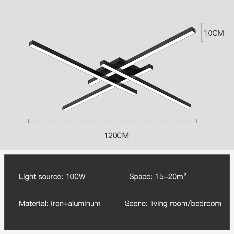 Black-120cm White Light