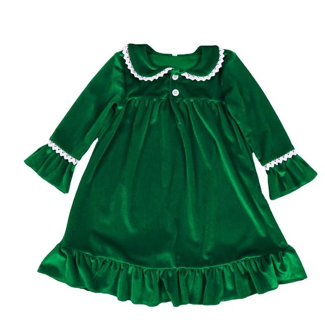 chemise de nuit verte