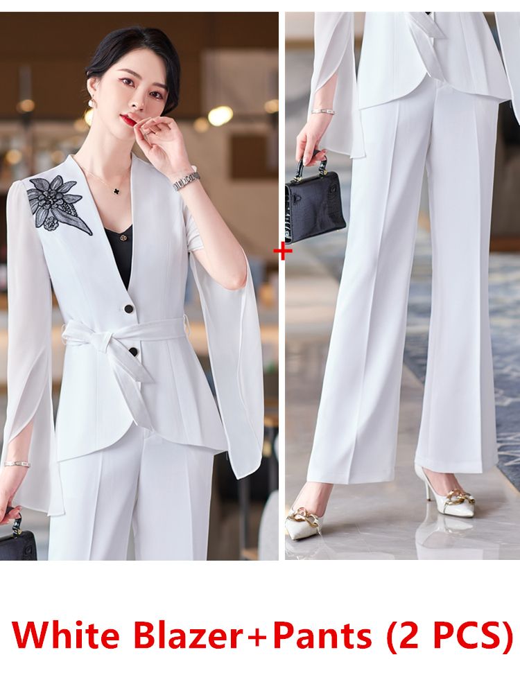 White Pants Suit