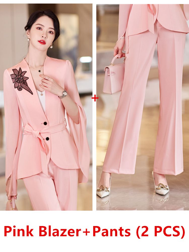 Pink Pants Suit