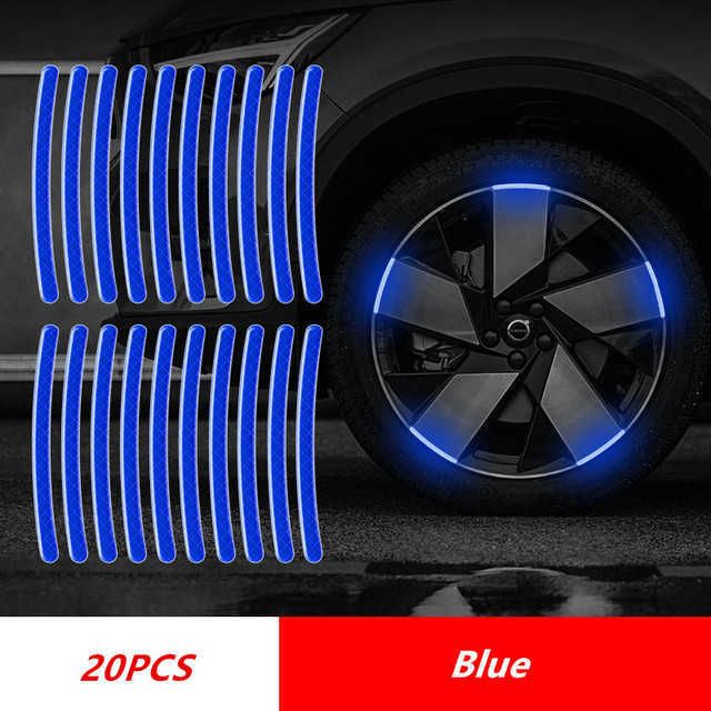 20pcs 블루 타이어