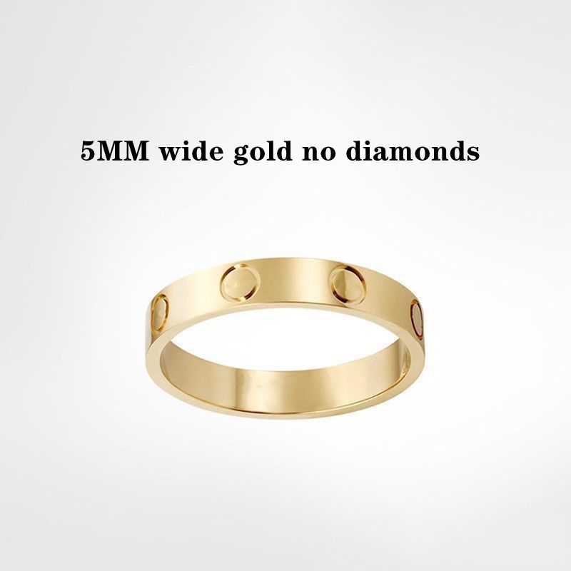 5mm Gold No Diamond