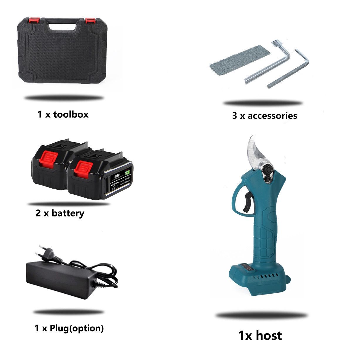 Twee grote batterijen