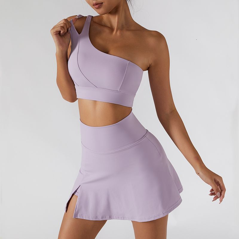 purple shorts set