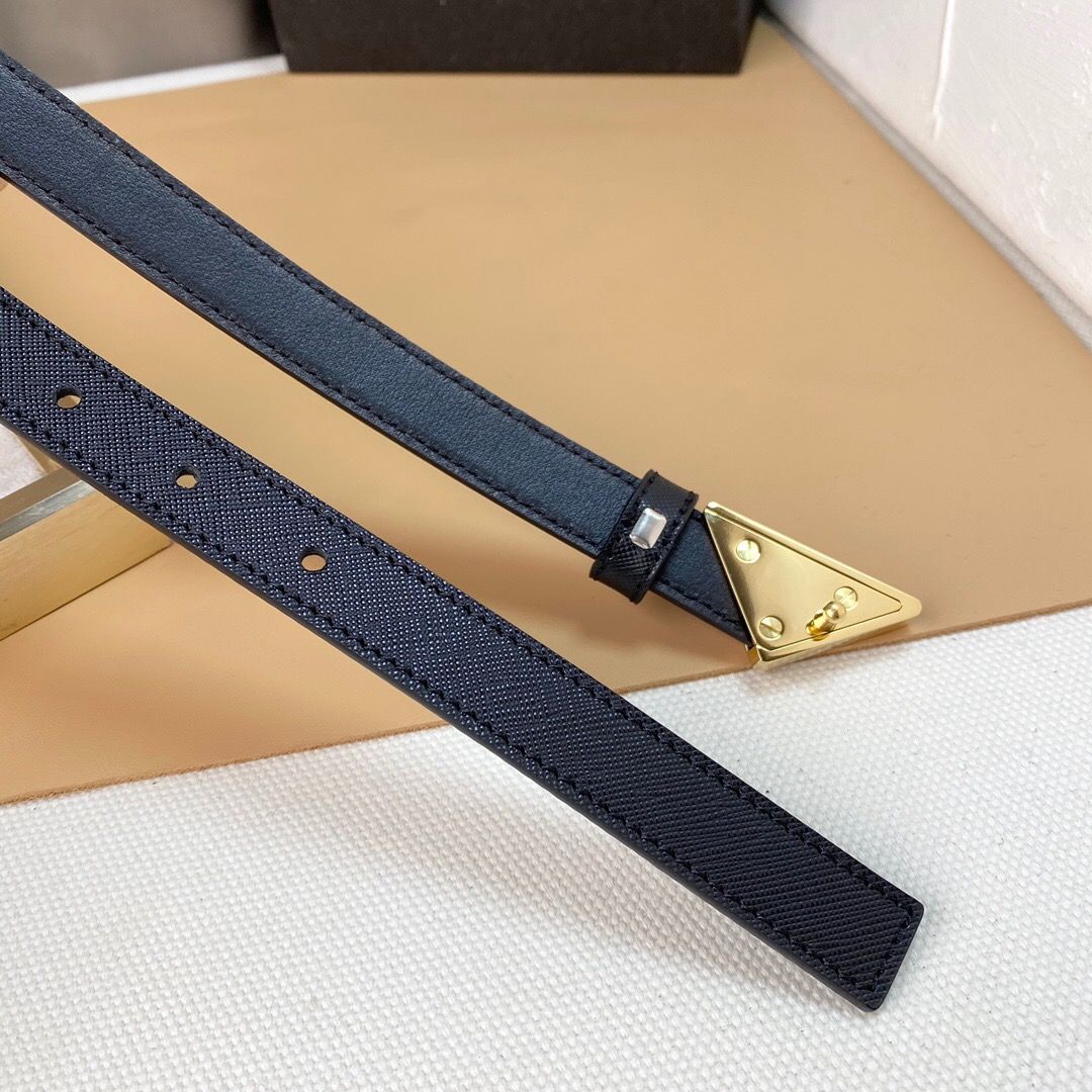 Belt Blue de 5#fivela dourada