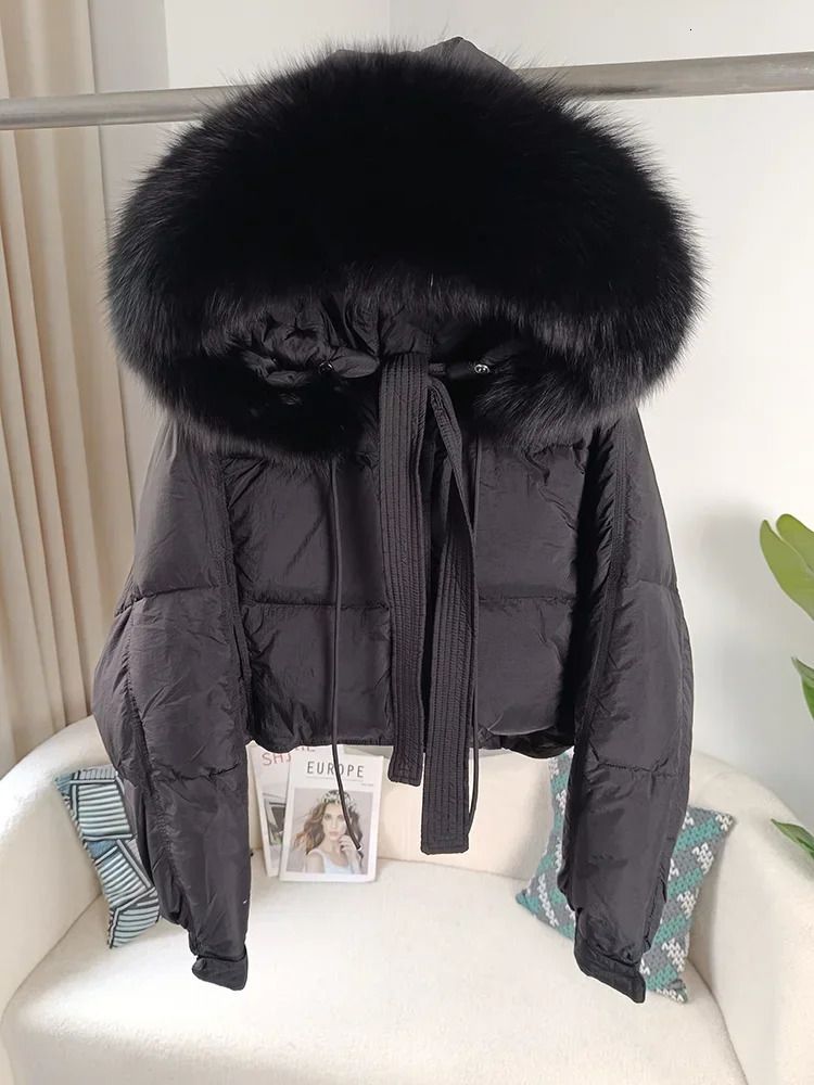 full black fox fur