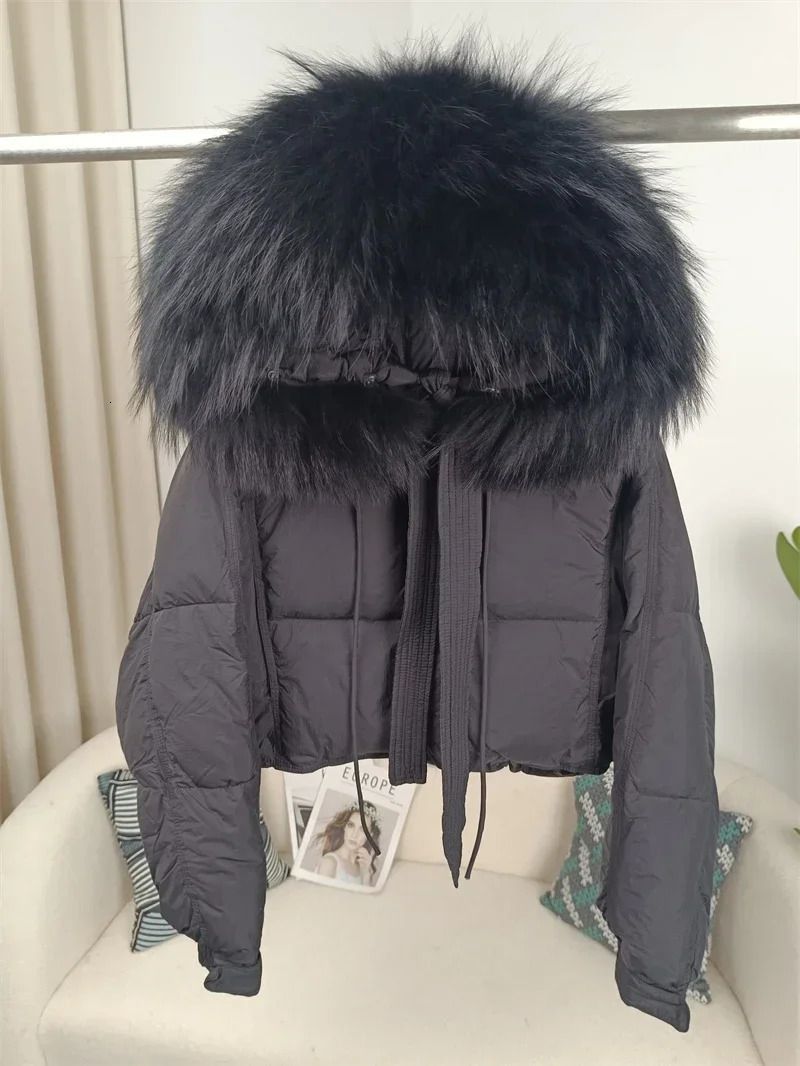 black raccoon fur