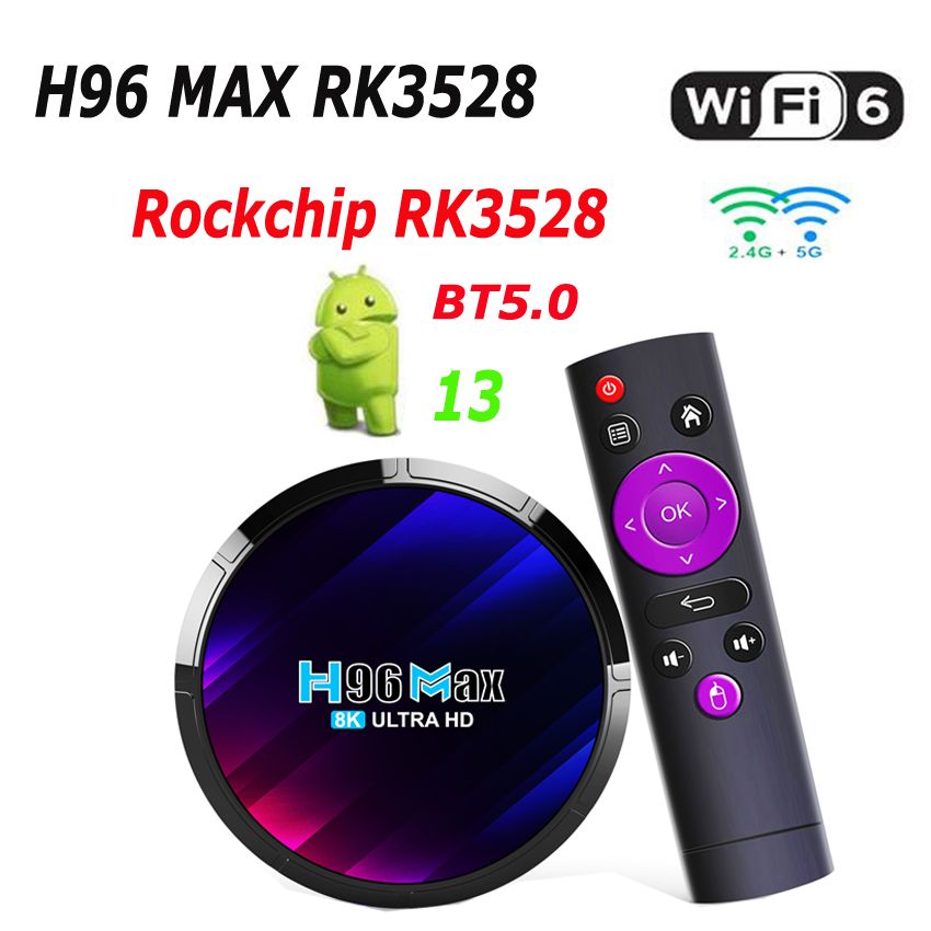 H96 Max M1 Android 13 Smart TV BOX RK3528 2G+16G 4K HD WiFi Smart Media  Player