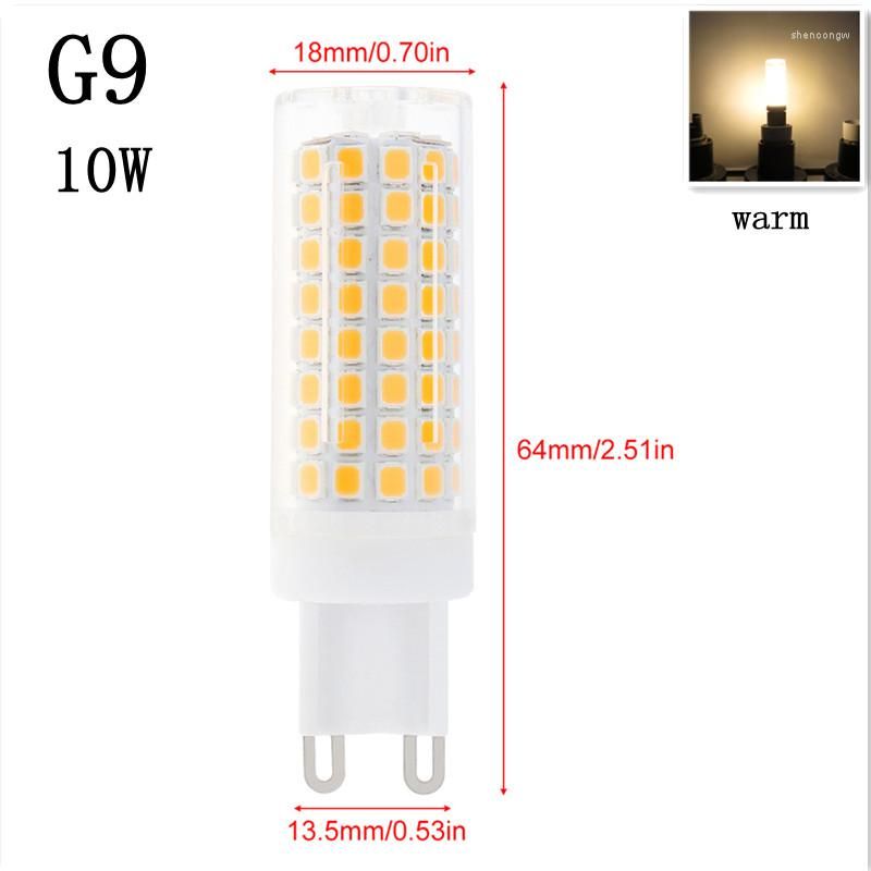 G9 Luz cálida 10W