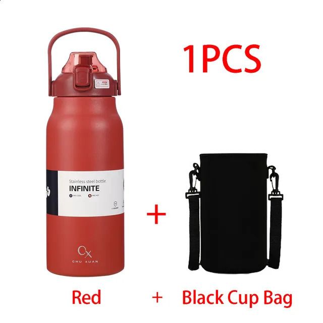 red-with cup bag