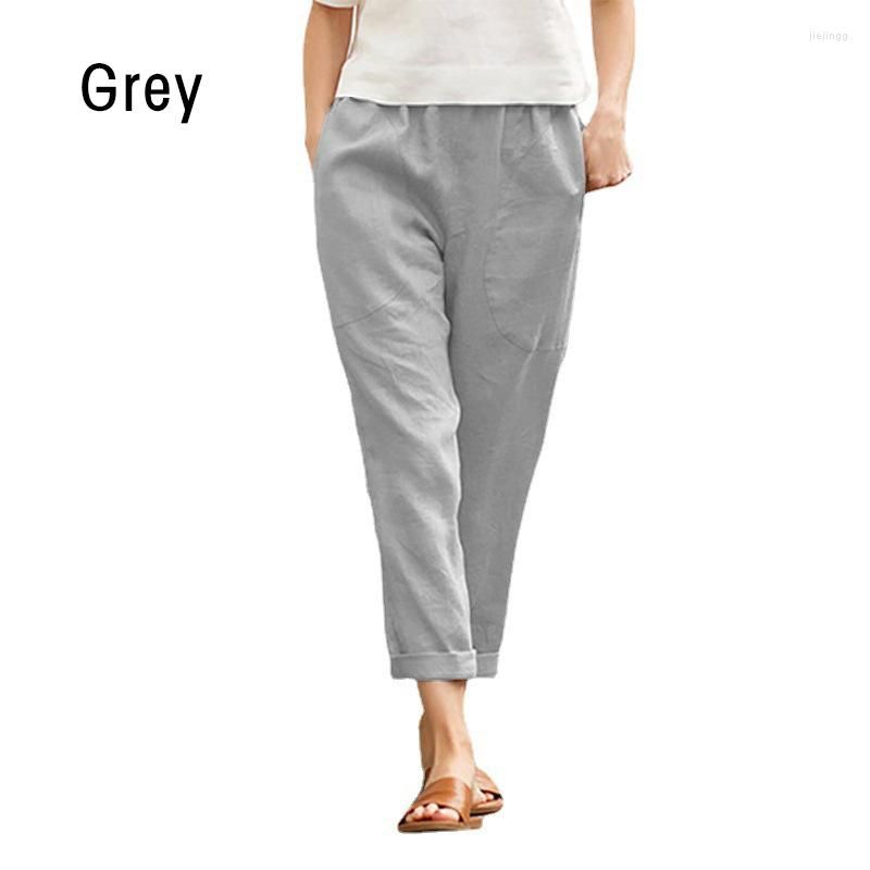 Pantalón de lino gris