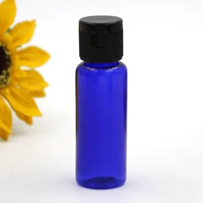 20ml PLASTIC blue bottle black