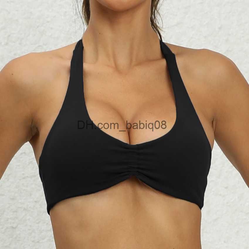 black halter bra