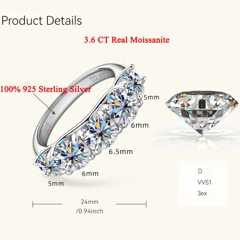 Alle Mossanit 3.6CT