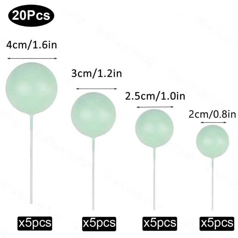 20Pcs 20pcs pastel green