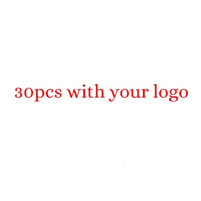 30 stcs met logo