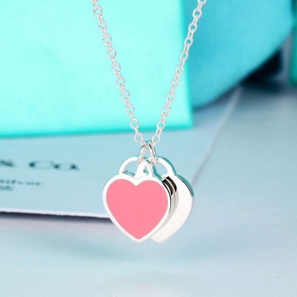 Pink Heart Necklace-ordinary Packaging