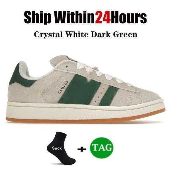 10 크리스탈 흰색 짙은 녹색