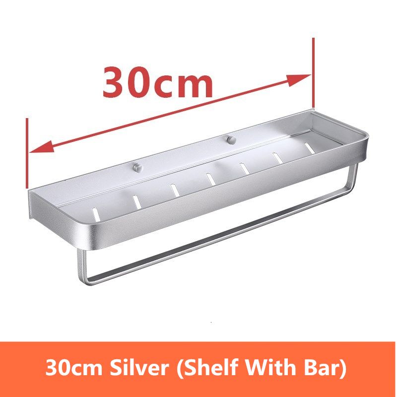 30cm silver med bar