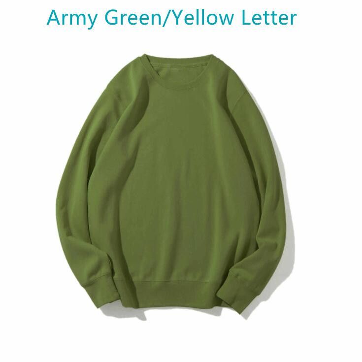 army green /yellow letter